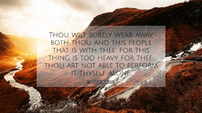 Picture 07 - Exodus 18:18 KJV Desktop Wallpaper - Thou wilt surely wear away, both thou, and this - Desktop Bible Verse Wallpaper