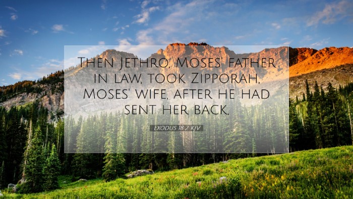 Picture 07 - Exodus 18:2 KJV Desktop Wallpaper - Then Jethro, Moses' father in law, took Zipporah, - Desktop Bible Verse Wallpaper