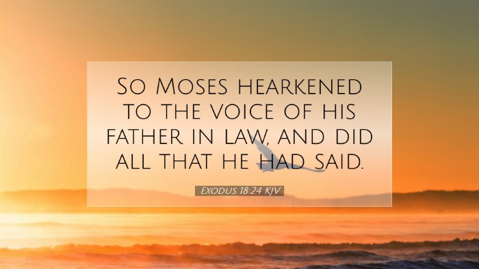 Picture 07 - Exodus 18:24 KJV Desktop Wallpaper - So Moses hearkened to the voice of his father in - Desktop Bible Verse Wallpaper