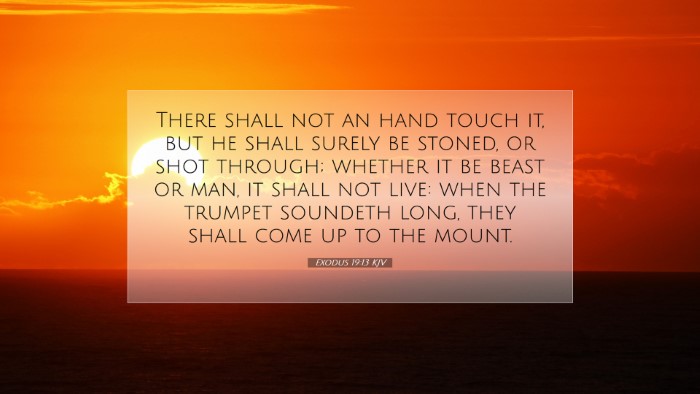 Picture 07 - Exodus 19:13 KJV Desktop Wallpaper - There shall not an hand touch it, but he shall - Desktop Bible Verse Wallpaper