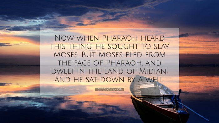 Picture 07 - Exodus 2:15 KJV Desktop Wallpaper - Now when Pharaoh heard this thing, he sought to - Desktop Bible Verse Wallpaper