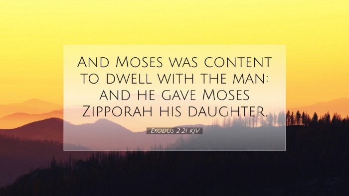 Picture 07 - Exodus 2:21 KJV Desktop Wallpaper - And Moses was content to dwell with the man: and - Desktop Bible Verse Wallpaper