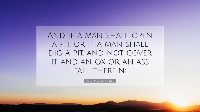 Picture 07 - Exodus 21:33 KJV Desktop Wallpaper - And if a man shall open a pit, or if a man shall - Desktop Bible Verse Wallpaper