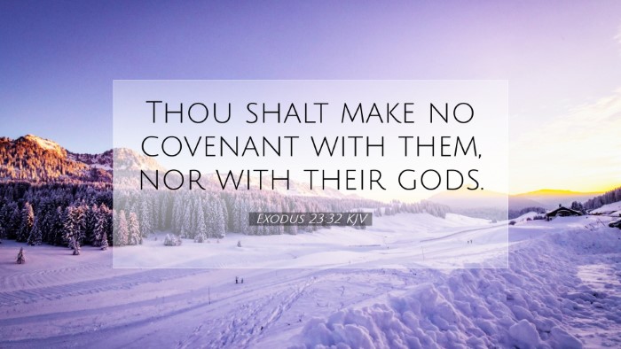 Picture 07 - Exodus 23:32 KJV Desktop Wallpaper - Thou shalt make no covenant with them, nor with - Desktop Bible Verse Wallpaper