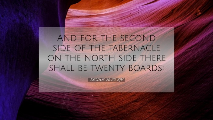 Picture 07 - Exodus 26:20 KJV Desktop Wallpaper - And for the second side of the tabernacle on the - Desktop Bible Verse Wallpaper