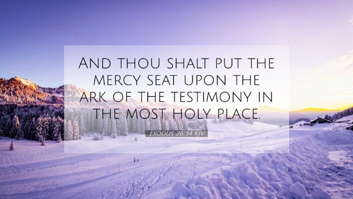 Picture 07 - Exodus 26:34 KJV Desktop Wallpaper - And thou shalt put the mercy seat upon the ark of - Desktop Bible Verse Wallpaper