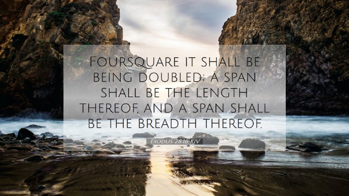 Picture 07 - Exodus 28:16 KJV Desktop Wallpaper - Foursquare it shall be being doubled; a span - Desktop Bible Verse Wallpaper