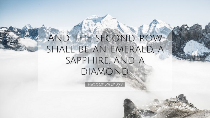Picture 07 - Exodus 28:18 KJV Desktop Wallpaper - And the second row shall be an emerald, a - Desktop Bible Verse Wallpaper