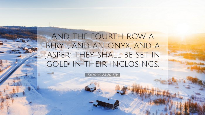 Picture 07 - Exodus 28:20 KJV Desktop Wallpaper - And the fourth row a beryl, and an onyx, and a - Desktop Bible Verse Wallpaper