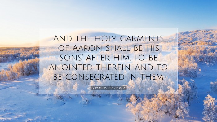 Picture 07 - Exodus 29:29 KJV Desktop Wallpaper - And the holy garments of Aaron shall be his sons' - Desktop Bible Verse Wallpaper