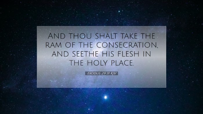 Picture 07 - Exodus 29:31 KJV Desktop Wallpaper - And thou shalt take the ram of the consecration, - Desktop Bible Verse Wallpaper
