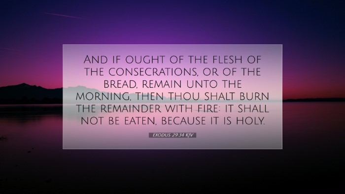 Picture 07 - Exodus 29:34 KJV Desktop Wallpaper - And if ought of the flesh of the consecrations, - Desktop Bible Verse Wallpaper