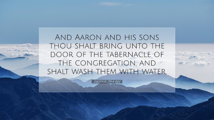 Picture 07 - Exodus 29:4 KJV Desktop Wallpaper - And Aaron and his sons thou shalt bring unto the - Desktop Bible Verse Wallpaper