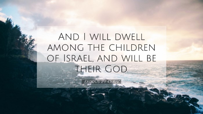 Picture 07 - Exodus 29:45 KJV Desktop Wallpaper - And I will dwell among the children of Israel, - Desktop Bible Verse Wallpaper
