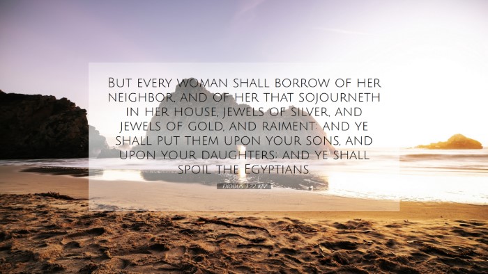 Picture 07 - Exodus 3:22 KJV Desktop Wallpaper - But every woman shall borrow of her neighbor, and - Desktop Bible Verse Wallpaper