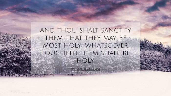 Picture 07 - Exodus 30:29 KJV Desktop Wallpaper - And thou shalt sanctify them, that they may be - Desktop Bible Verse Wallpaper