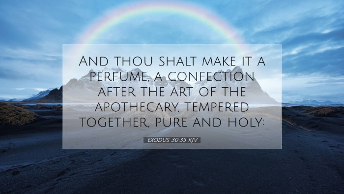 Picture 07 - Exodus 30:35 KJV Desktop Wallpaper - And thou shalt make it a perfume, a confection - Desktop Bible Verse Wallpaper
