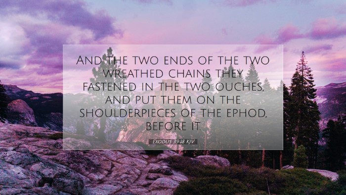 Picture 07 - Exodus 39:18 KJV Desktop Wallpaper - And the two ends of the two wreathed chains they - Desktop Bible Verse Wallpaper