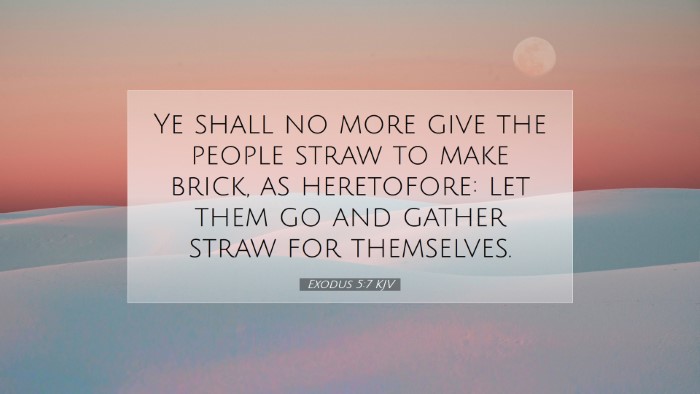Picture 07 - Exodus 5:7 KJV Desktop Wallpaper - Ye shall no more give the people straw to make - Desktop Bible Verse Wallpaper
