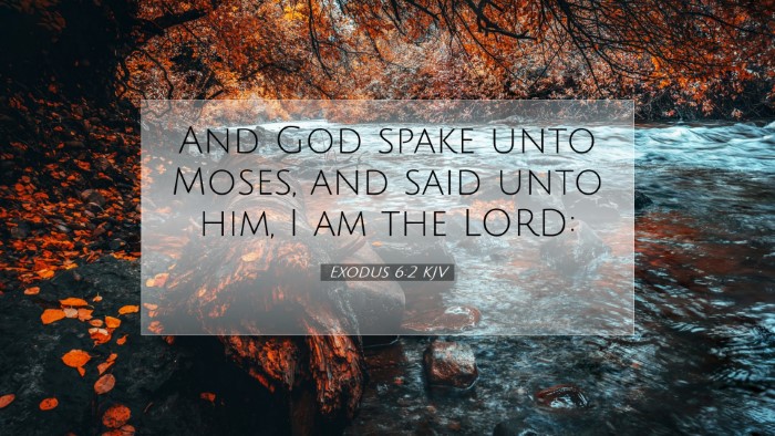 Picture 07 - Exodus 6:2 KJV Desktop Wallpaper - And God spake unto Moses, and said unto him, I am - Desktop Bible Verse Wallpaper