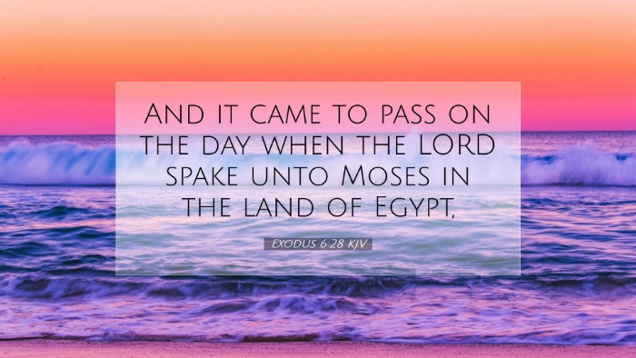 Picture 07 - Exodus 6:28 KJV Desktop Wallpaper - And it came to pass on the day when the LORD - Desktop Bible Verse Wallpaper