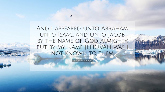 Picture 07 - Exodus 6:3 KJV Desktop Wallpaper - And I appeared unto Abraham, unto Isaac, and unto - Desktop Bible Verse Wallpaper