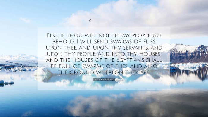 Picture 07 - Exodus 8:21 KJV Desktop Wallpaper - Else, if thou wilt not let my people go, behold, - Desktop Bible Verse Wallpaper