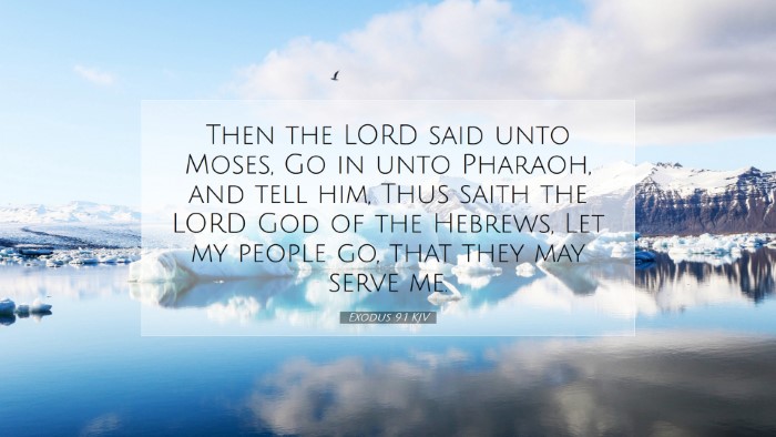 Picture 07 - Exodus 9:1 KJV Desktop Wallpaper - Then the LORD said unto Moses, Go in unto - Desktop Bible Verse Wallpaper