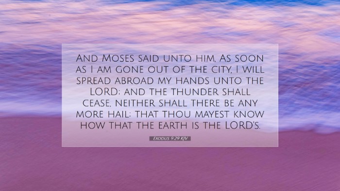 Picture 07 - Exodus 9:29 KJV Desktop Wallpaper - And Moses said unto him, As soon as I am gone out - Desktop Bible Verse Wallpaper