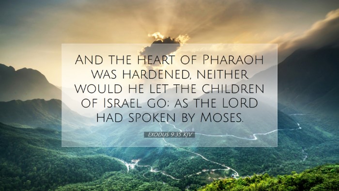 Picture 07 - Exodus 9:35 KJV Desktop Wallpaper - And the heart of Pharaoh was hardened, neither - Desktop Bible Verse Wallpaper