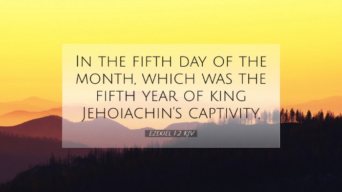Picture 07 - Ezekiel 1:2 KJV Desktop Wallpaper - In the fifth day of the month, which was the - Desktop Bible Verse Wallpaper