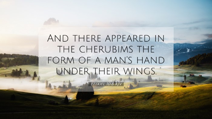 Picture 07 - Ezekiel 10:8 KJV Desktop Wallpaper - And there appeared in the cherubims the form of a - Desktop Bible Verse Wallpaper