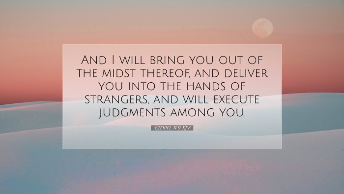 Picture 07 - Ezekiel 11:9 KJV Desktop Wallpaper - And I will bring you out of the midst thereof, - Desktop Bible Verse Wallpaper
