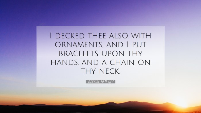 Picture 07 - Ezekiel 16:11 KJV Desktop Wallpaper - I decked thee also with ornaments, and I put - Desktop Bible Verse Wallpaper