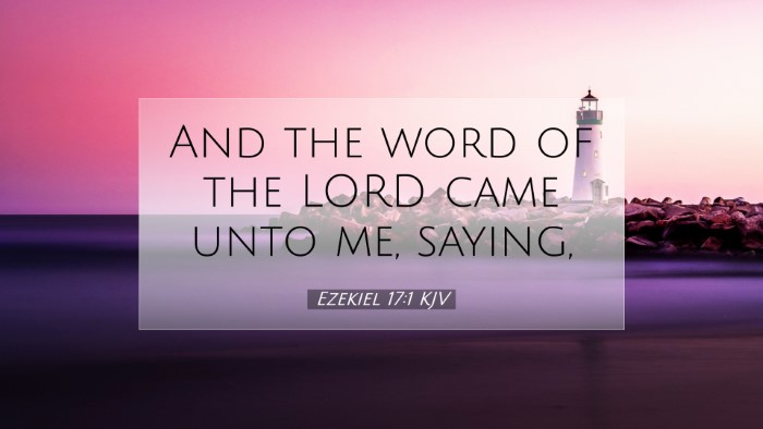 Picture 07 - Ezekiel 17:1 KJV Desktop Wallpaper - And the word of the LORD came unto me, - Desktop Bible Verse Wallpaper