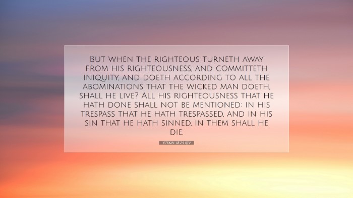 Picture 07 - Ezekiel 18:24 KJV Desktop Wallpaper - But when the righteous turneth away from his - Desktop Bible Verse Wallpaper
