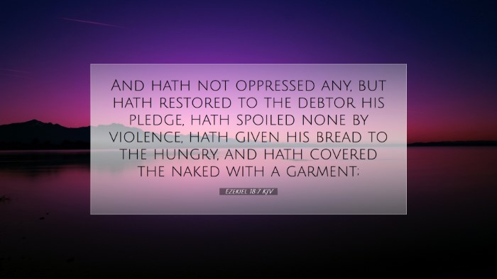 Picture 07 - Ezekiel 18:7 KJV Desktop Wallpaper - And hath not oppressed any, but hath restored to - Desktop Bible Verse Wallpaper