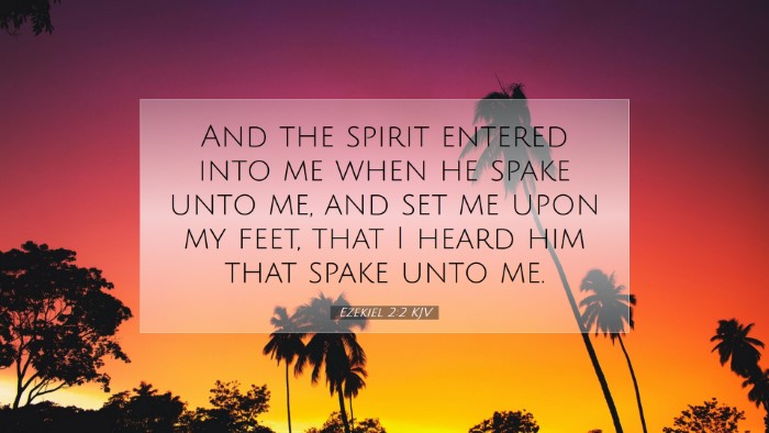 Picture 07 - Ezekiel 2:2 KJV Desktop Wallpaper - And the spirit entered into me when he spake unto - Desktop Bible Verse Wallpaper