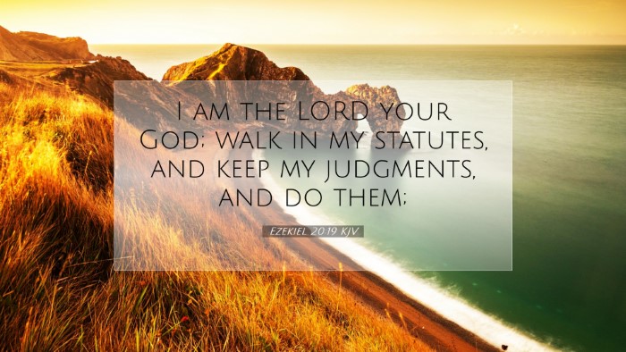 Picture 07 - Ezekiel 20:19 KJV Desktop Wallpaper - I am the LORD your God; walk in my statutes, and - Desktop Bible Verse Wallpaper