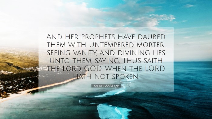 Picture 07 - Ezekiel 22:28 KJV Desktop Wallpaper - And her prophets have daubed them with untempered - Desktop Bible Verse Wallpaper