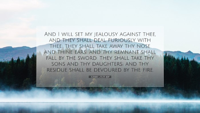 Picture 07 - Ezekiel 23:25 KJV Desktop Wallpaper - And I will set my jealousy against thee, and they - Desktop Bible Verse Wallpaper