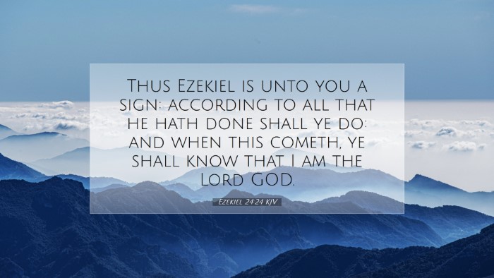Picture 07 - Ezekiel 24:24 KJV Desktop Wallpaper - Thus Ezekiel is unto you a sign: according to all - Desktop Bible Verse Wallpaper