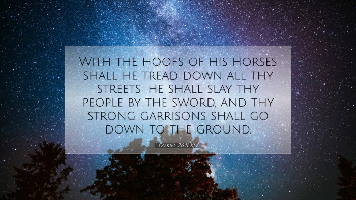 Picture 07 - Ezekiel 26:11 KJV Desktop Wallpaper - With the hoofs of his horses shall he tread down - Desktop Bible Verse Wallpaper