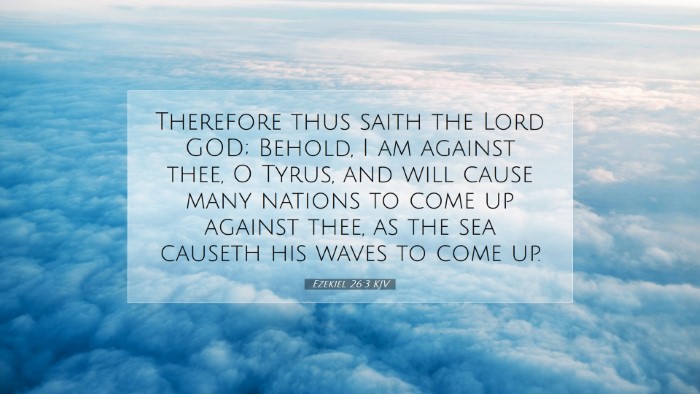 Picture 07 - Ezekiel 26:3 KJV Desktop Wallpaper - Therefore thus saith the Lord GOD; Behold, I am - Desktop Bible Verse Wallpaper