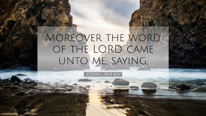 Picture 07 - Ezekiel 28:11 KJV Desktop Wallpaper - Moreover the word of the LORD came unto me, - Desktop Bible Verse Wallpaper