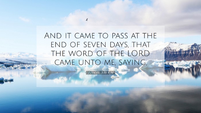 Picture 07 - Ezekiel 3:16 KJV Desktop Wallpaper - And it came to pass at the end of seven days, - Desktop Bible Verse Wallpaper