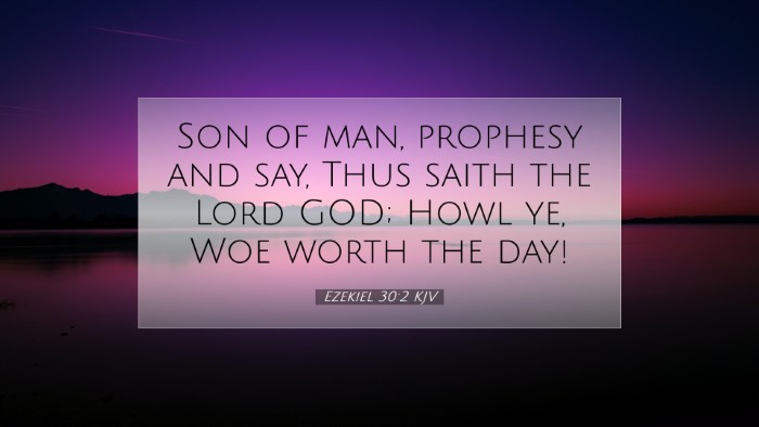 Picture 07 - Ezekiel 30:2 KJV Desktop Wallpaper - Son of man, prophesy and say, Thus saith the Lord - Desktop Bible Verse Wallpaper