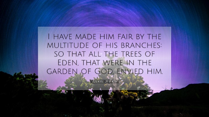 Picture 07 - Ezekiel 31:9 KJV Desktop Wallpaper - I have made him fair by the multitude of his - Desktop Bible Verse Wallpaper