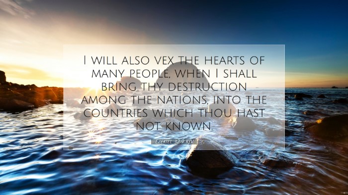 Picture 07 - Ezekiel 32:9 KJV Desktop Wallpaper - I will also vex the hearts of many people, when I - Desktop Bible Verse Wallpaper