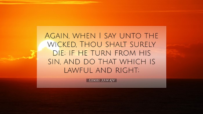 Picture 07 - Ezekiel 33:14 KJV Desktop Wallpaper - Again, when I say unto the wicked, Thou shalt - Desktop Bible Verse Wallpaper